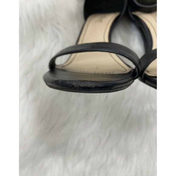 Anne Michelle Size 8 Black Classic Strappy Heel Sandal - Picture 5 of 12